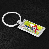 Economy Metal Keyholder with PhotoImage ® Full Color Domed Imprint*